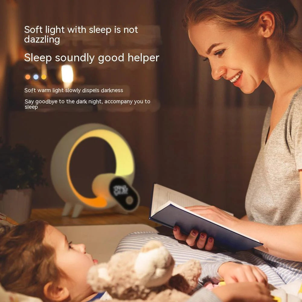 Sunrise Alarm Clock with Bluetooth Speaker, Digital Display & Colorful Atmosphere Light – Intelligent Wake-Up Light